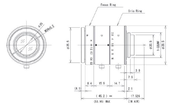 V3528-MPY 112 Megapixel Lens